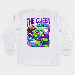 The queen Kids Long Sleeve T-Shirt